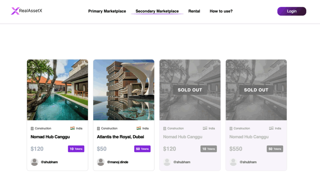 Secondary-marketplace